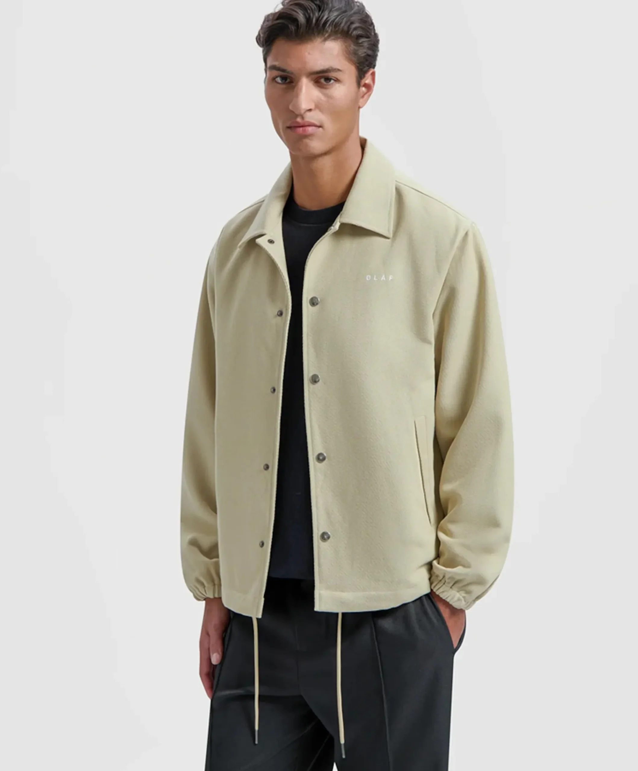 Heren jas beige