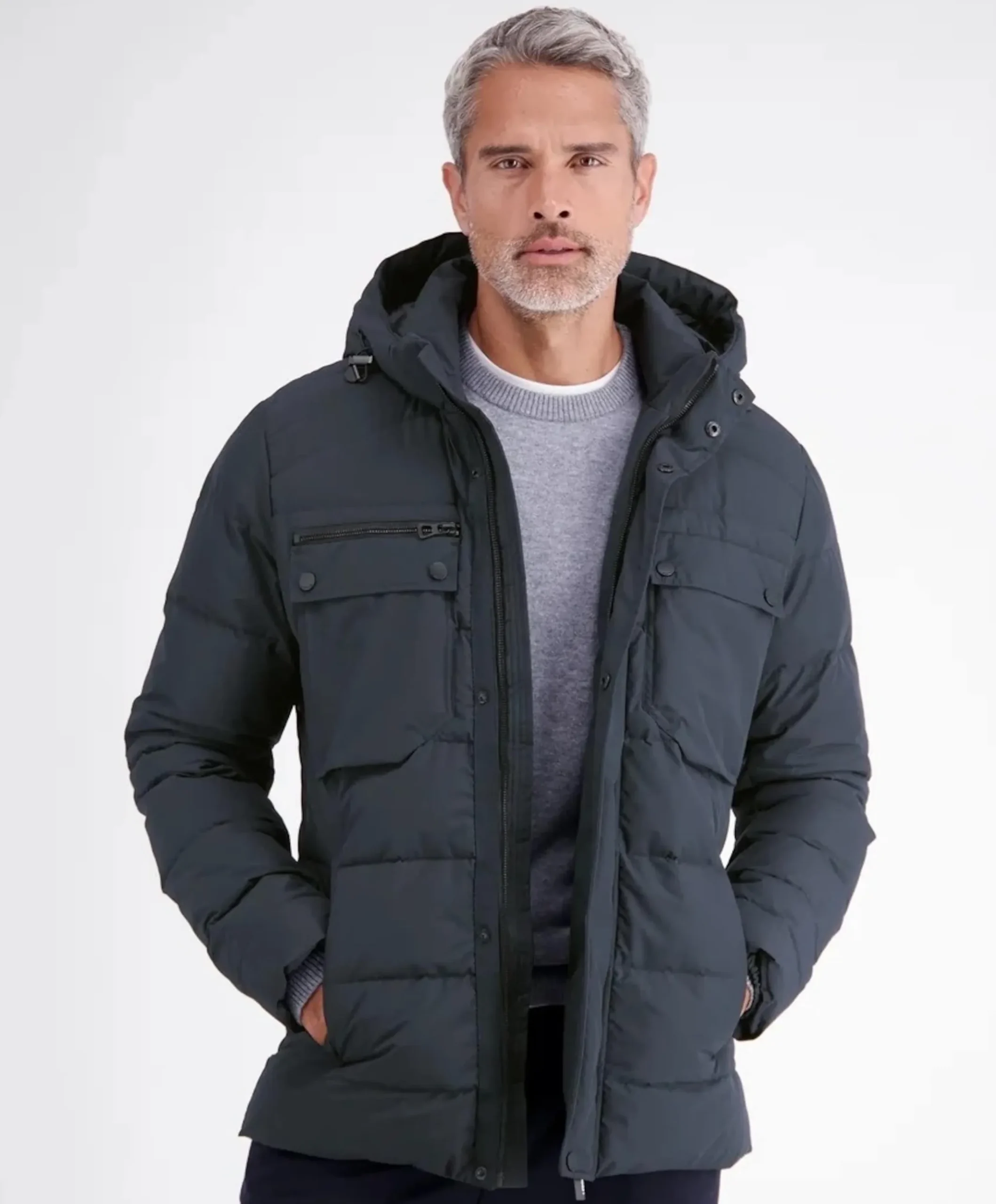 Heren jas blauw