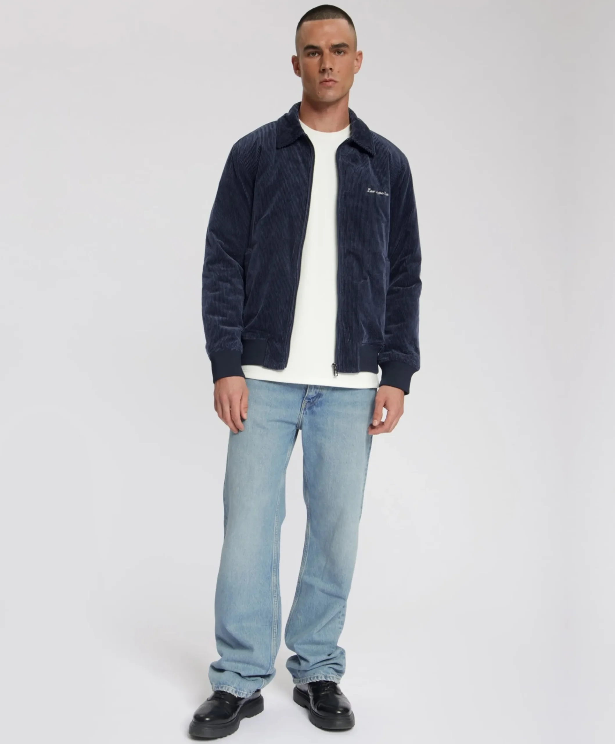 Heren jas blauw