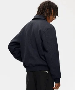 Heren jas blauw