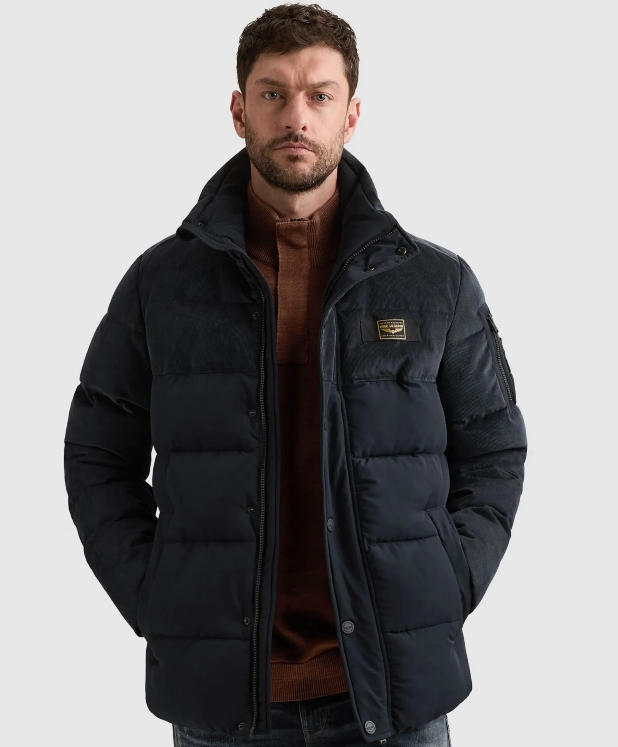 Heren jas blauw