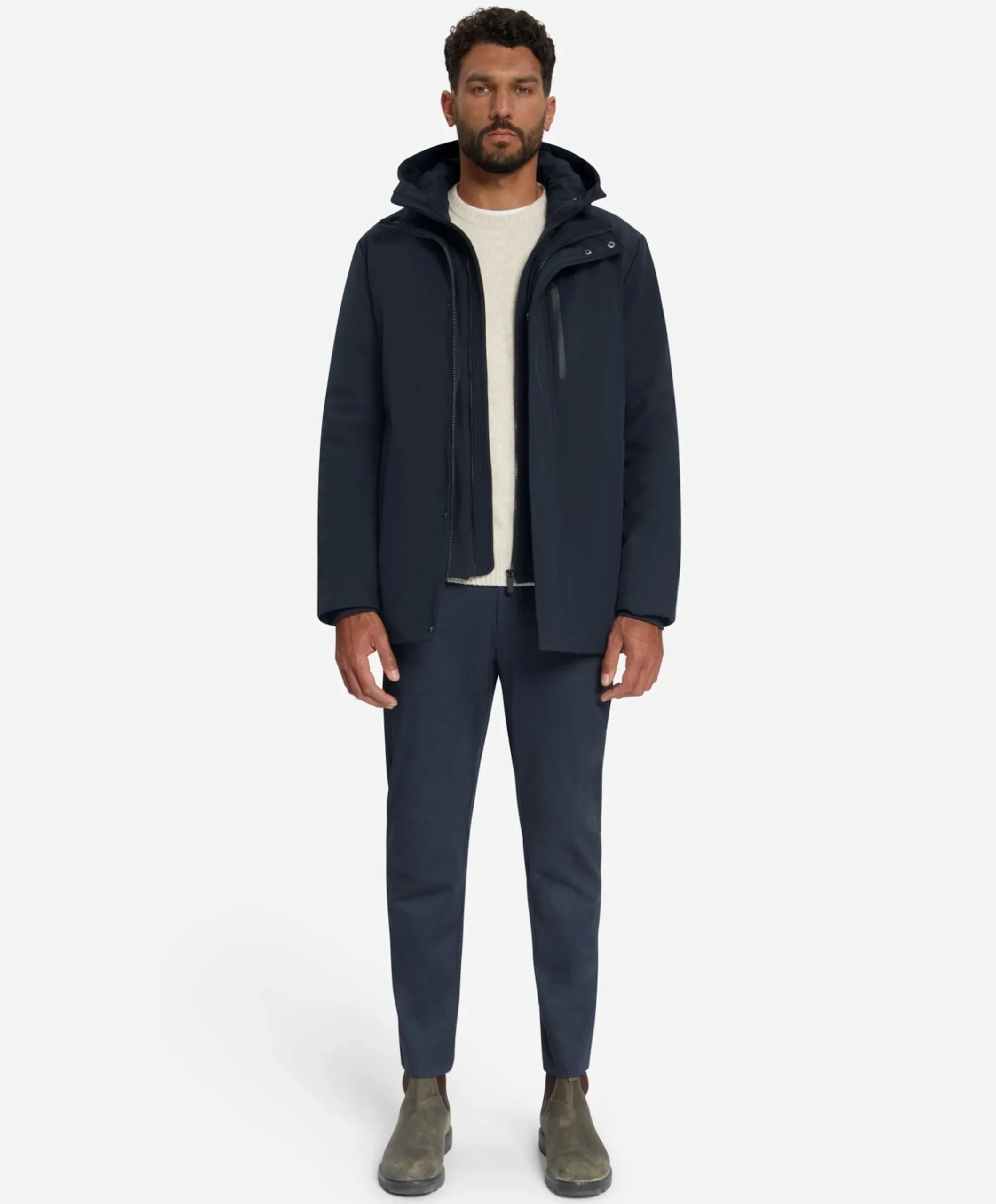 Heren jas blauw