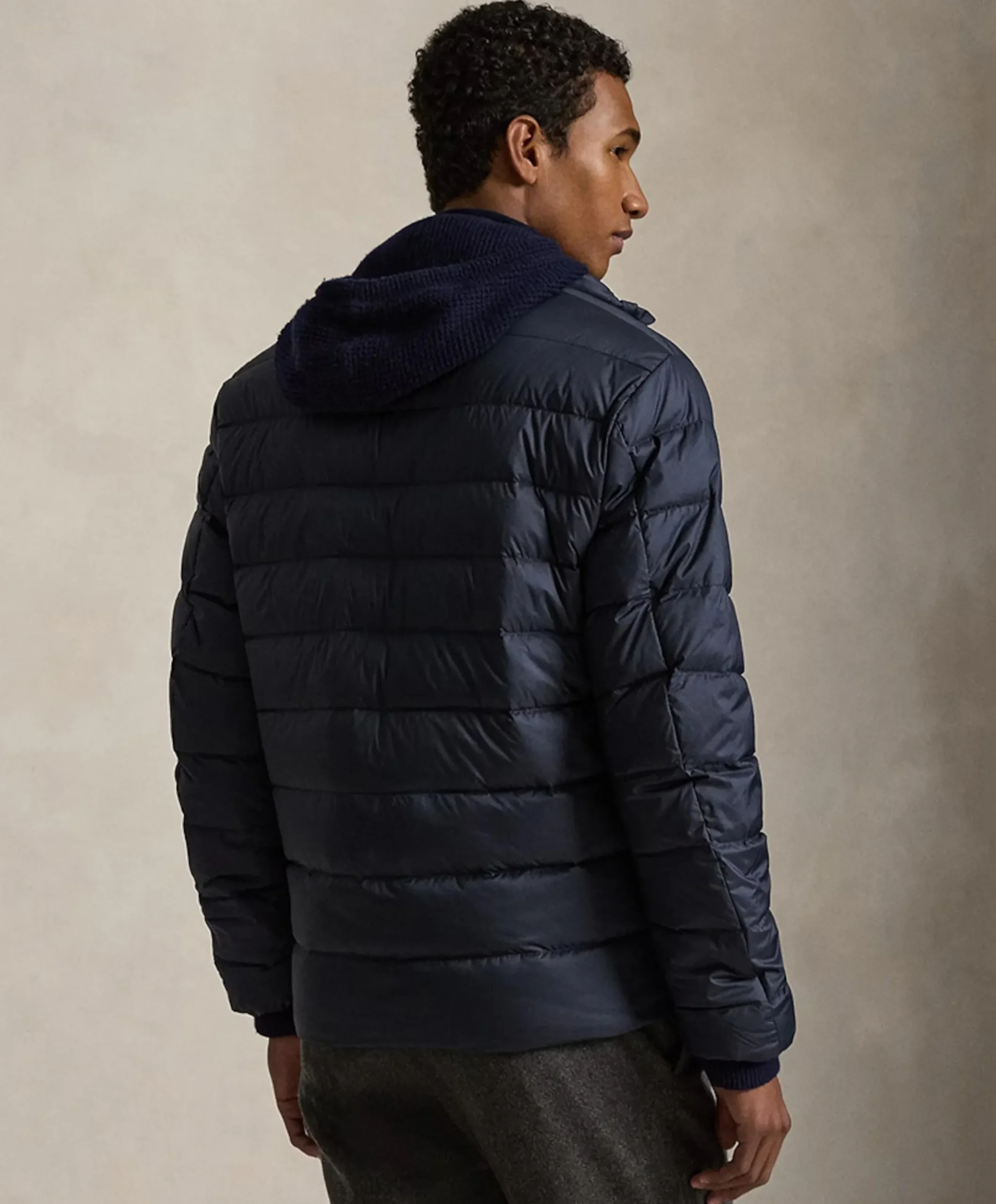 Heren jas blauw