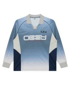Heren longsleeve blauw