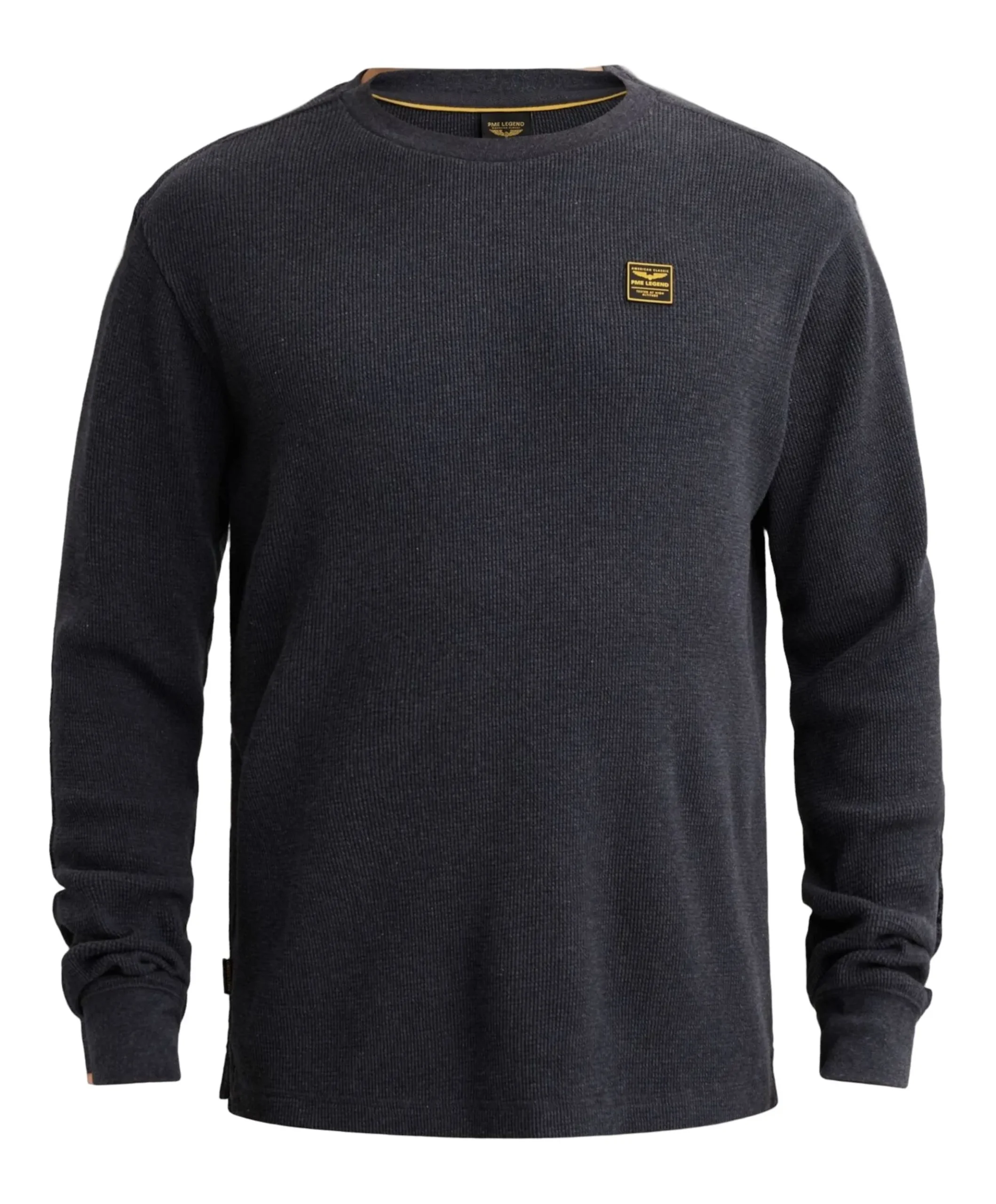 Heren longsleeve blauw