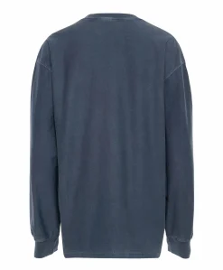 Heren longsleeve blauw
