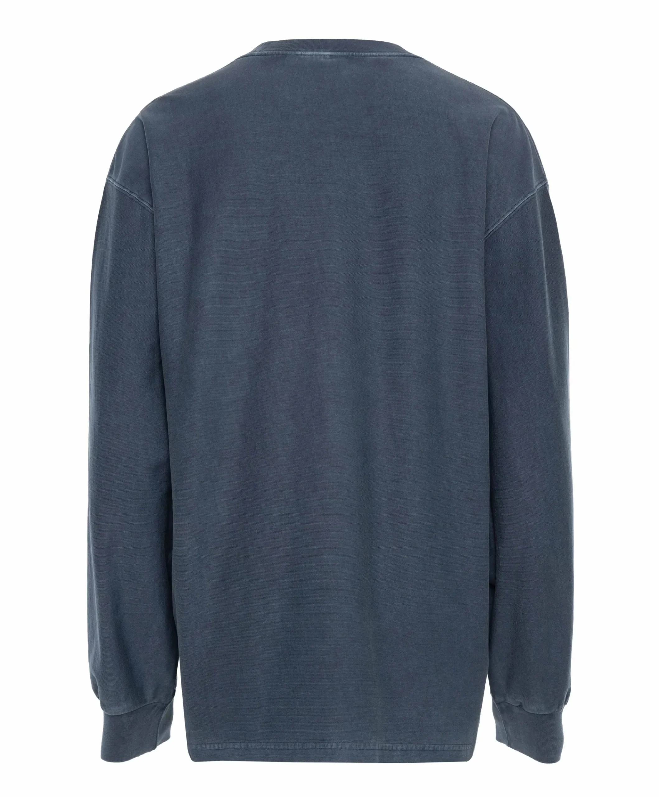 Heren longsleeve blauw