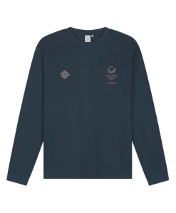 Heren longsleeve blauw