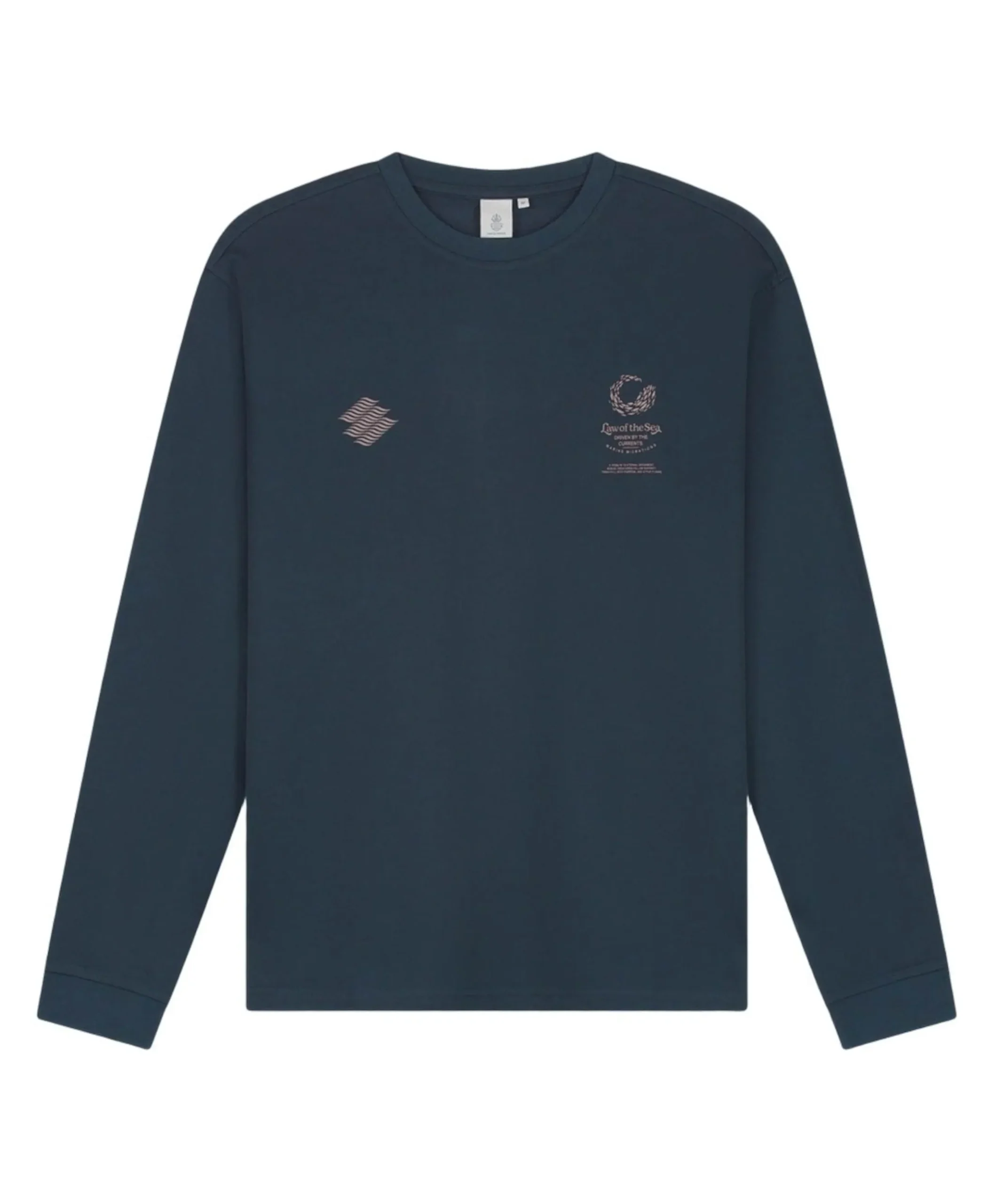 Heren longsleeve blauw