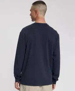 Heren longsleeve blauw