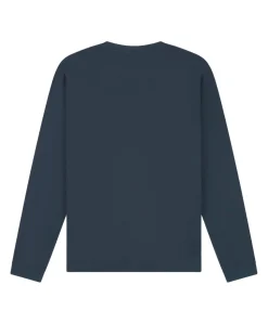 Heren longsleeve blauw
