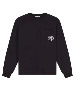 Heren longsleeve bruin