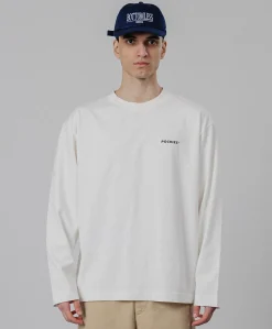 Heren longsleeve ecru