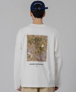 Heren longsleeve ecru