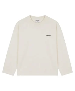 Heren longsleeve ecru
