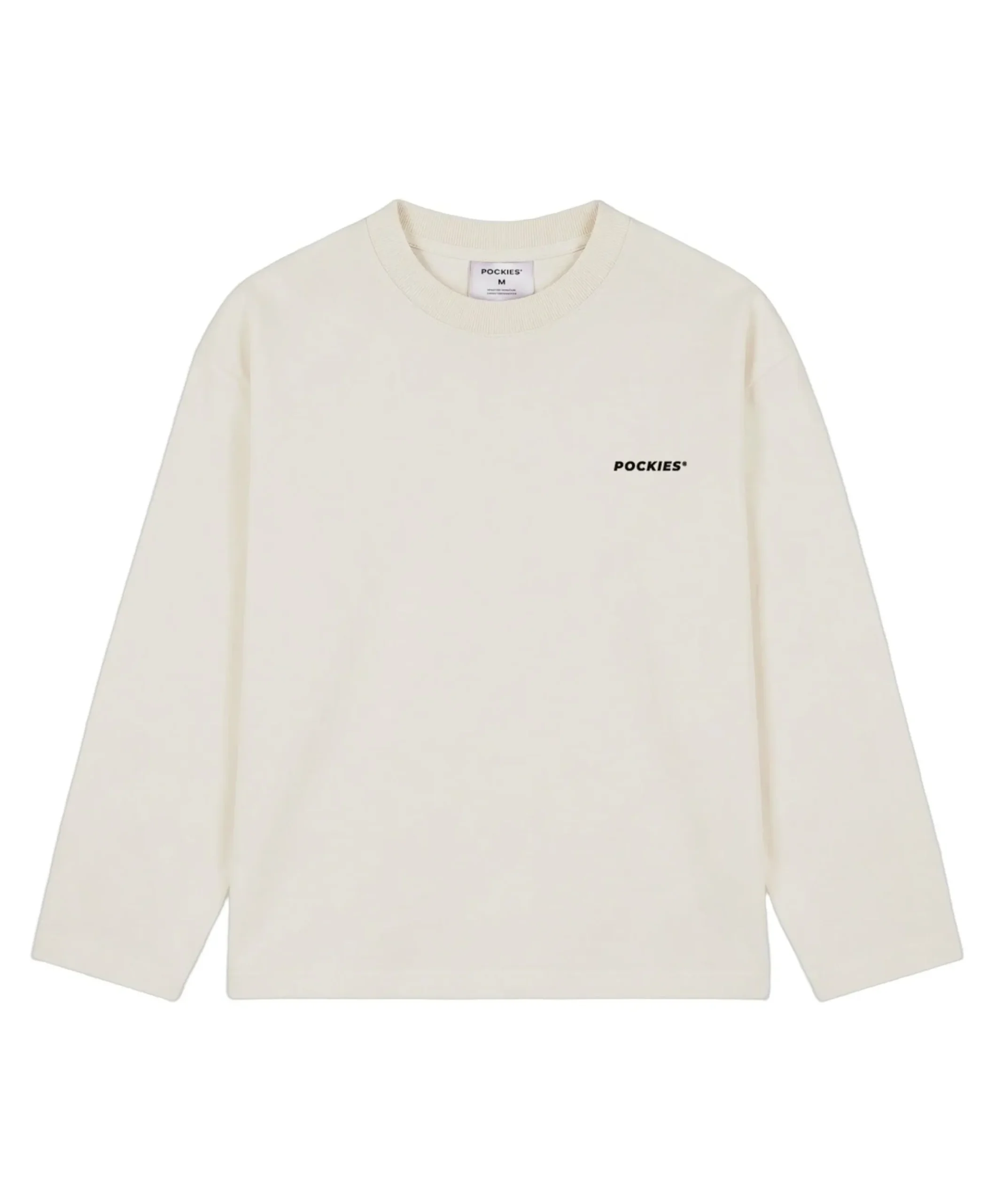 Heren longsleeve ecru
