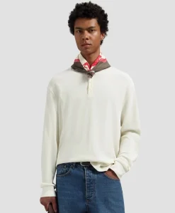 Heren longsleeve ecru