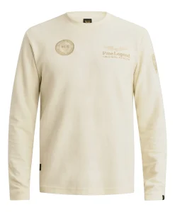 Heren longsleeve ecru