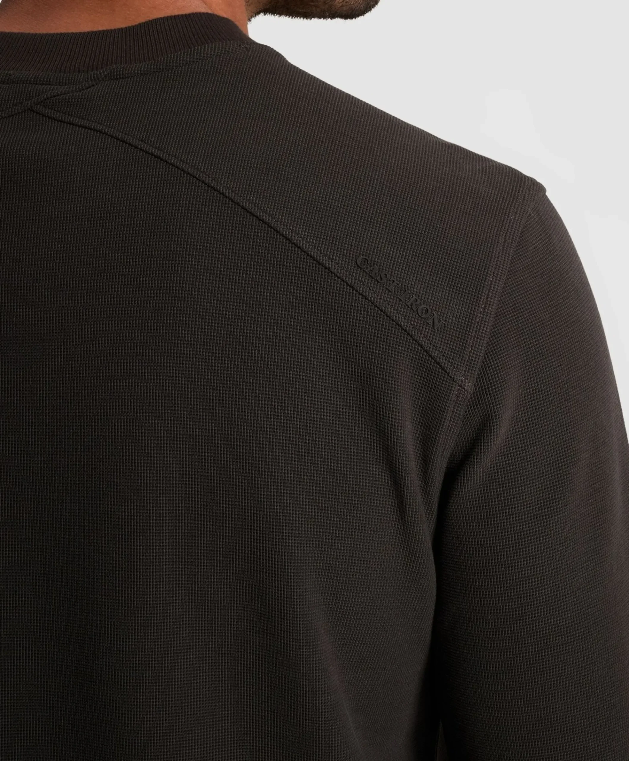 Heren longsleeve grijs