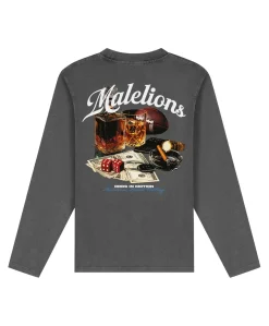 Heren longsleeve grijs