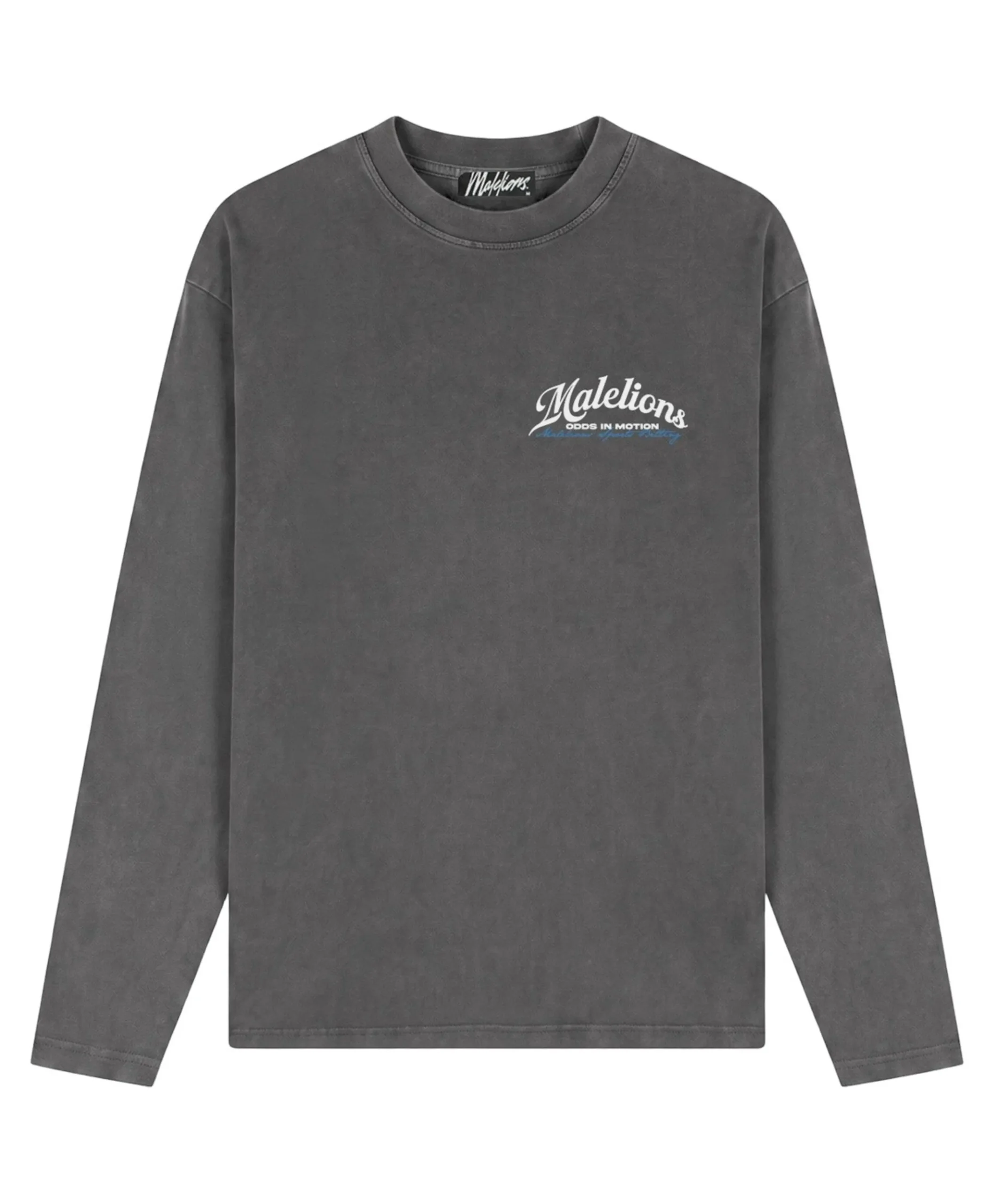 Heren longsleeve grijs