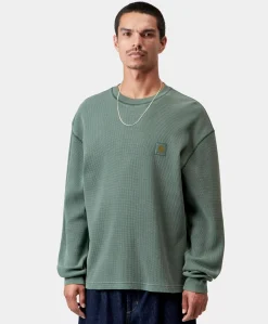 Heren longsleeve groen