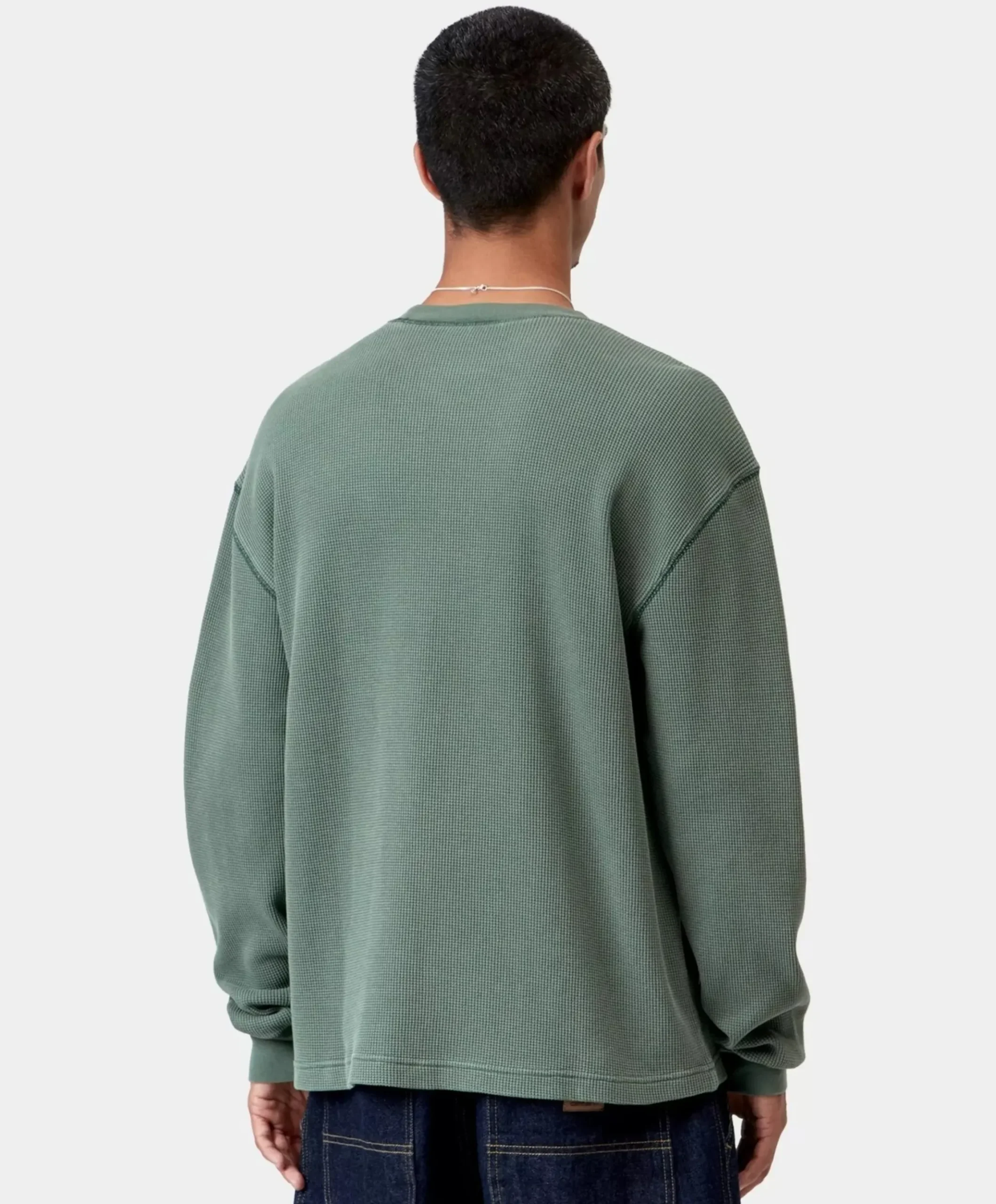 Heren longsleeve groen