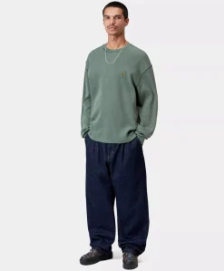 Heren longsleeve groen