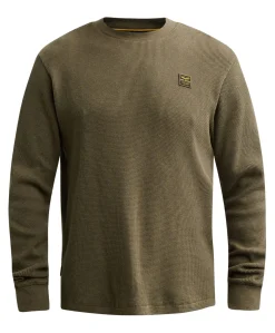 Heren longsleeve groen