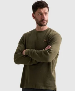 Heren longsleeve groen