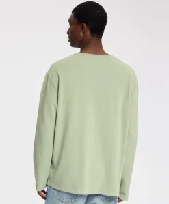 Heren longsleeve groen