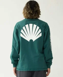 Heren longsleeve groen