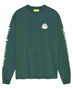 Heren longsleeve groen