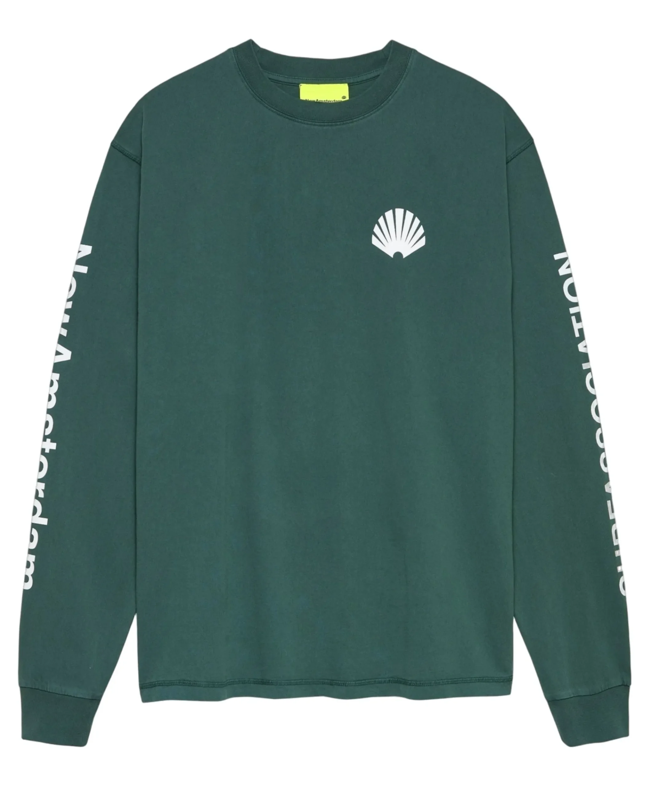 Heren longsleeve groen