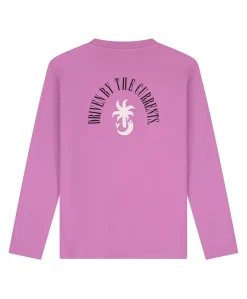 Heren longsleeve paars