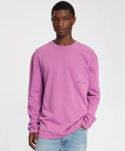 Heren longsleeve paars