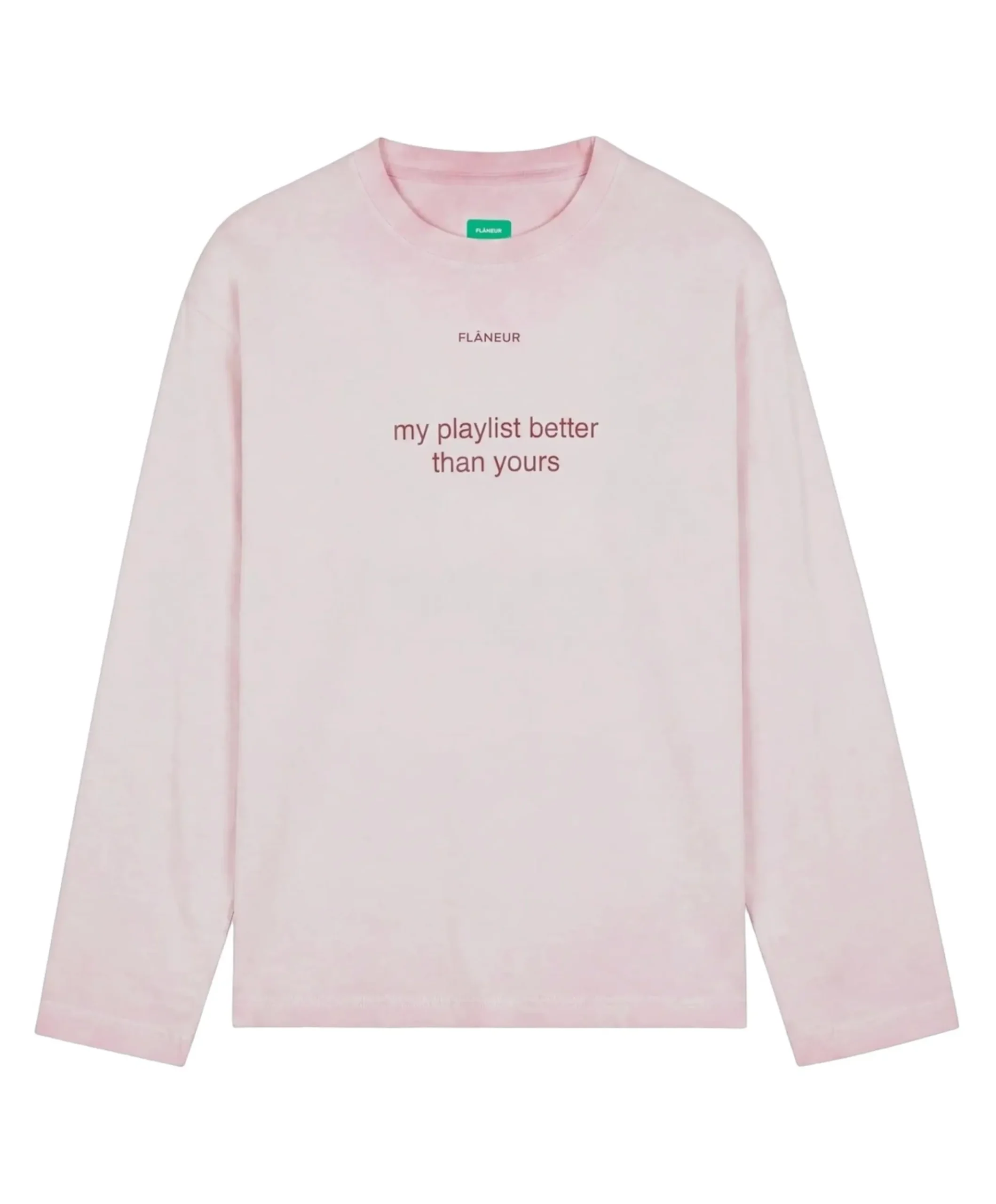 Heren longsleeve roze