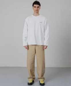 Heren longsleeve wit
