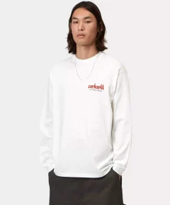 Heren longsleeve wit