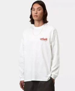 Heren longsleeve wit
