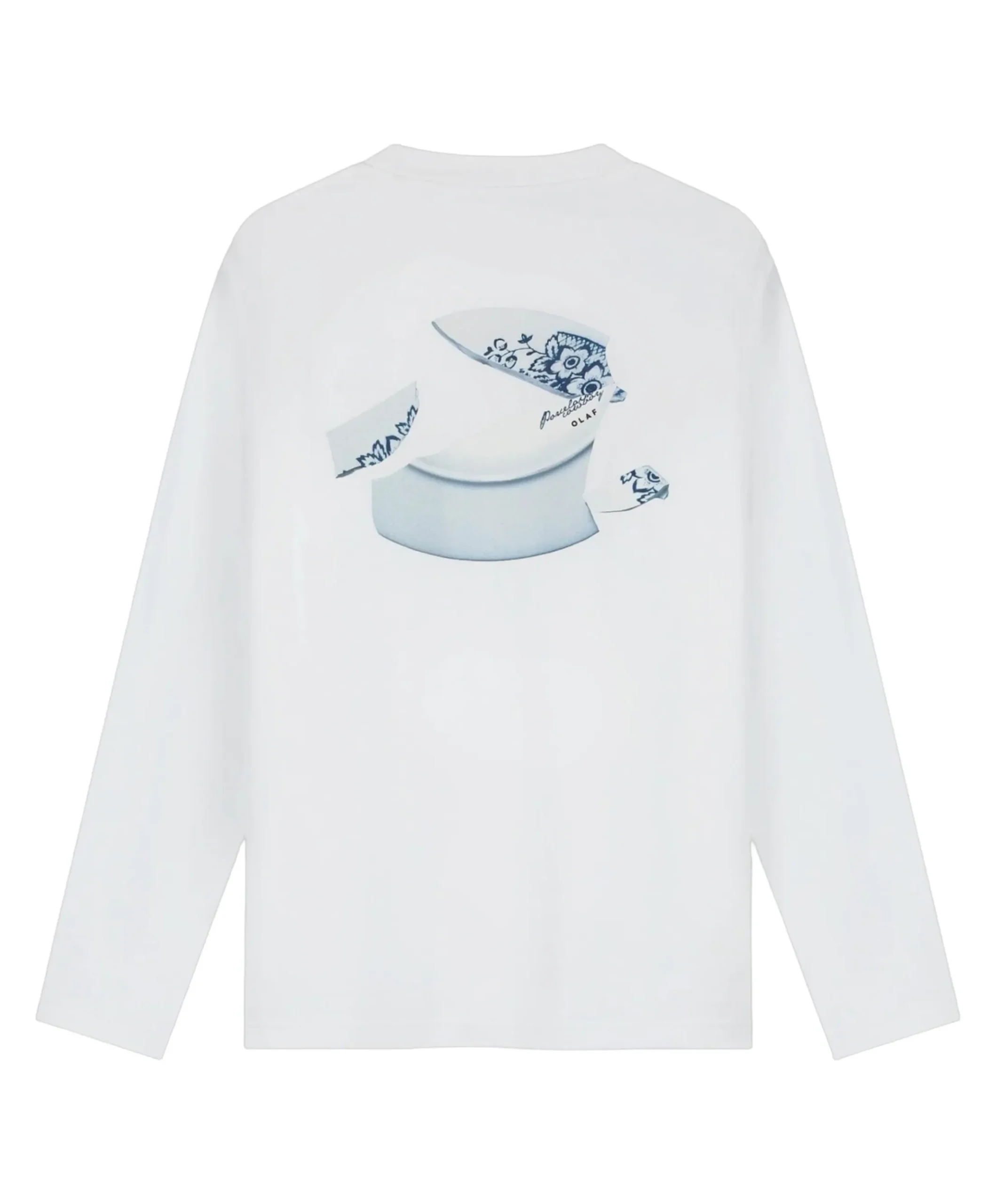 Heren longsleeve wit