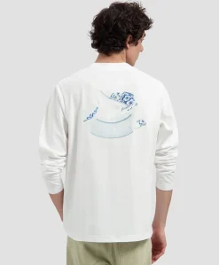 Heren longsleeve wit