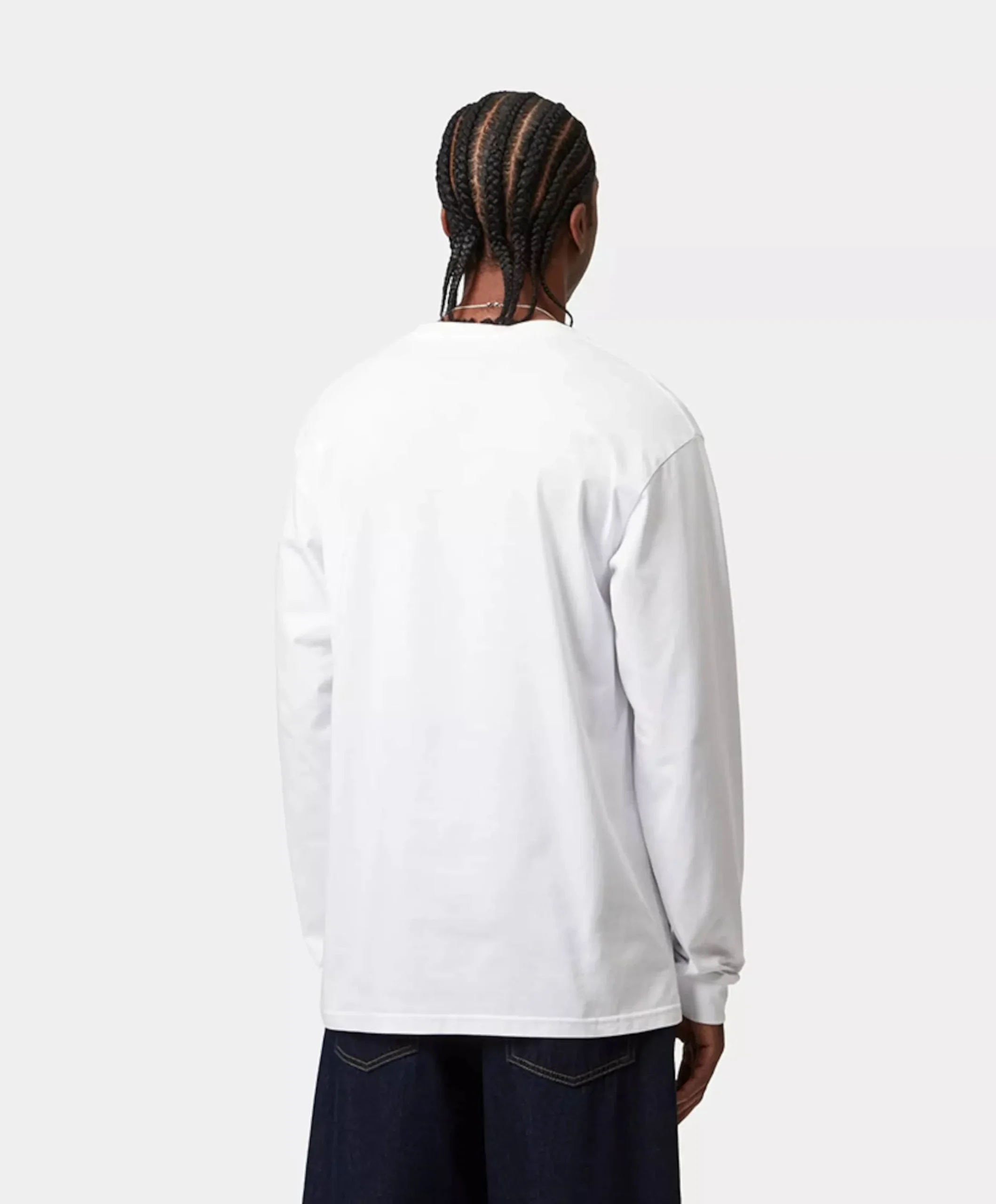 Heren longsleeve wit