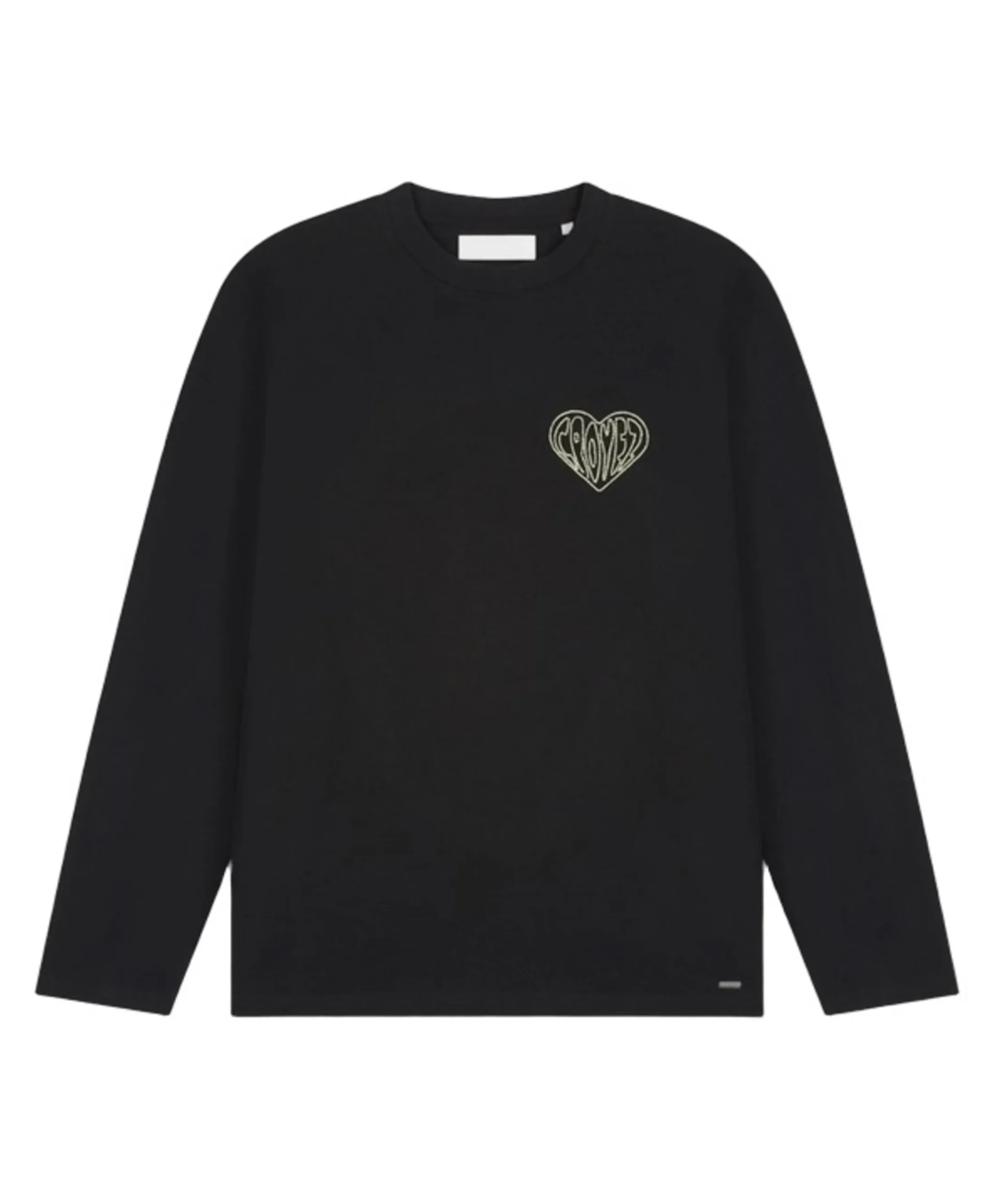 Heren longsleeve zwart