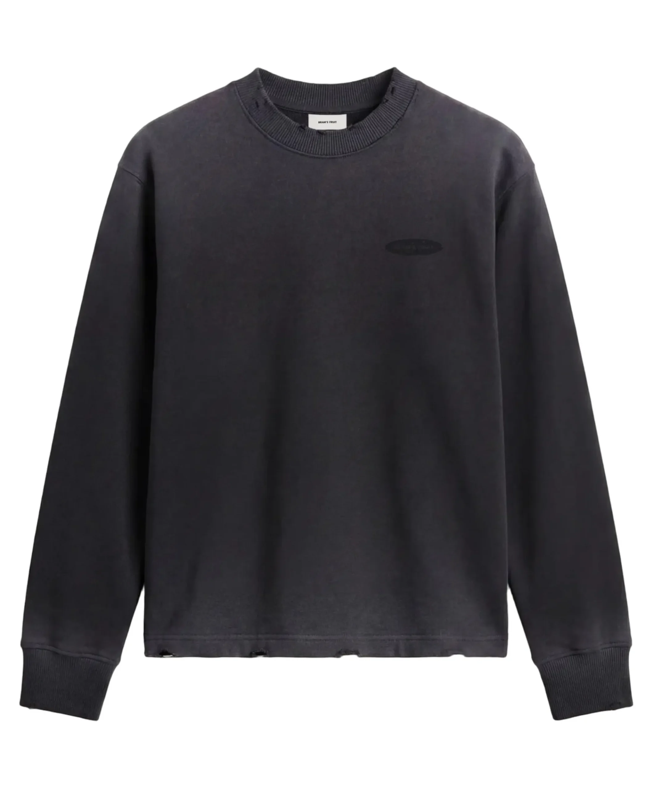 Heren longsleeve zwart