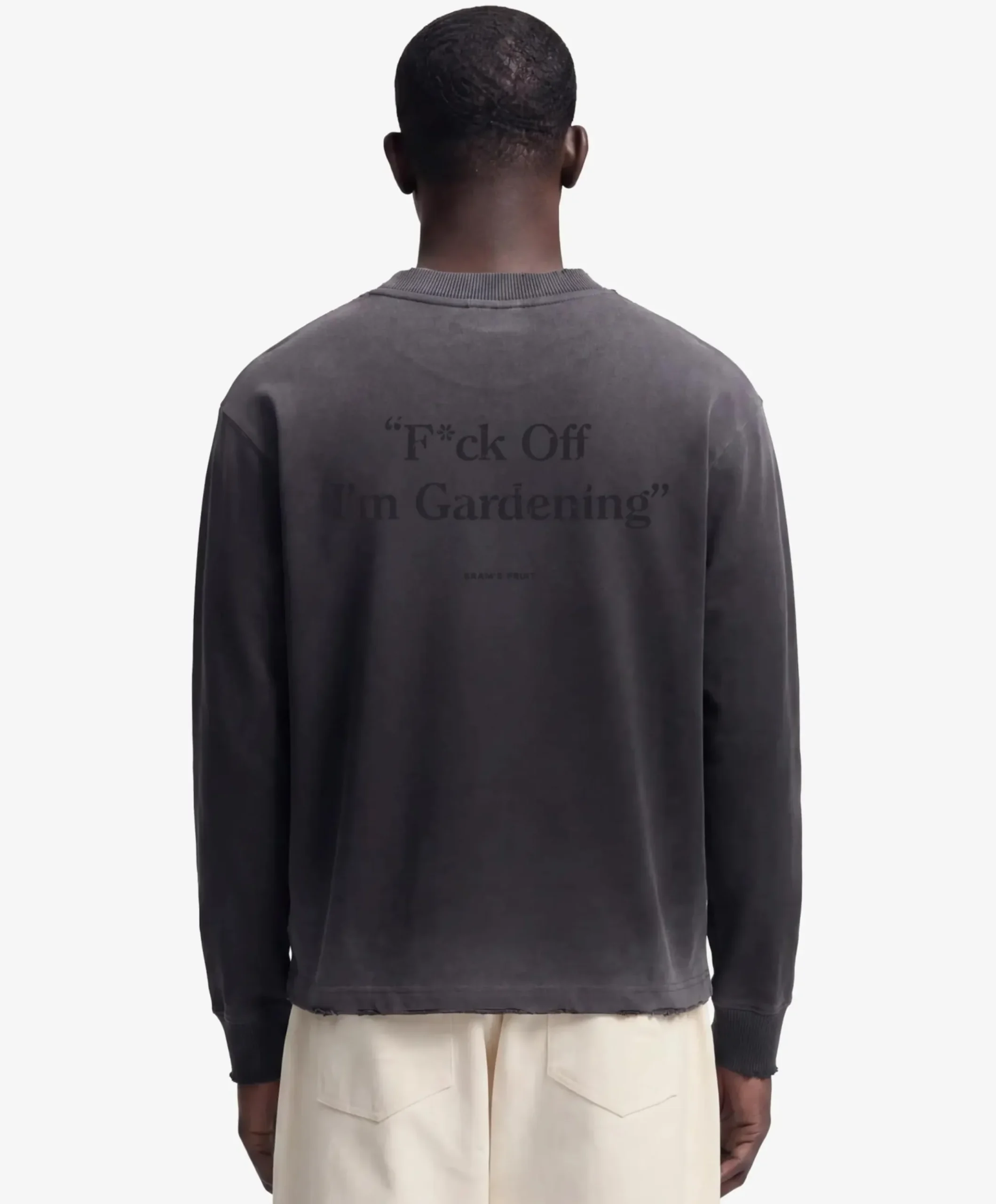 Heren longsleeve zwart