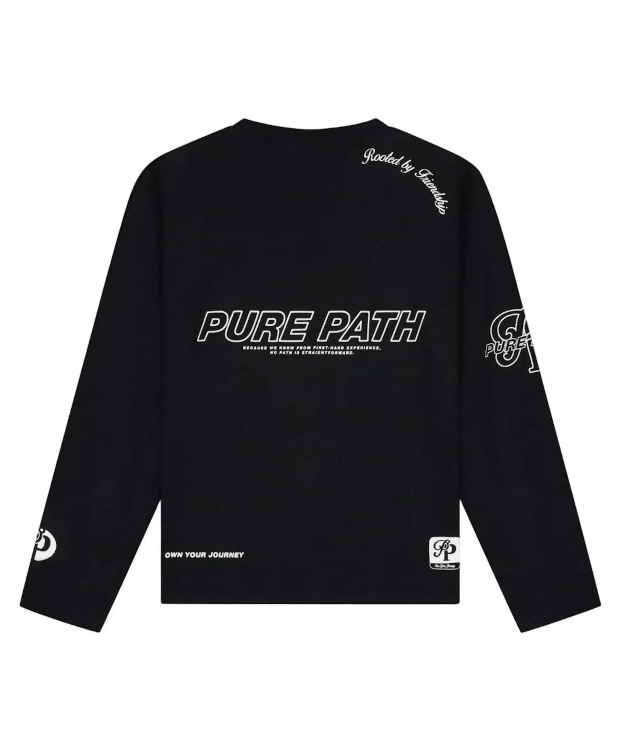 Heren longsleeve zwart