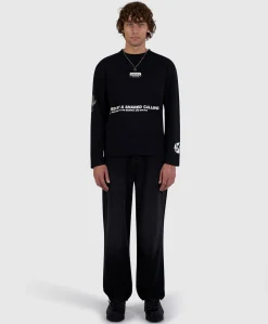 Heren longsleeve zwart