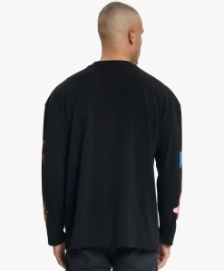 Heren longsleeve zwart