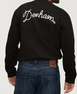 Heren longsleeve zwart